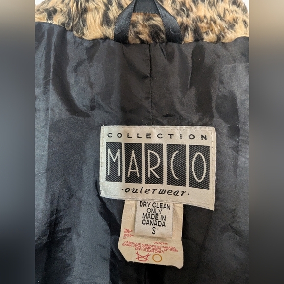 Vintage Marco Collection  leopard swing coat tagged S fits L - Picture 11 of 12